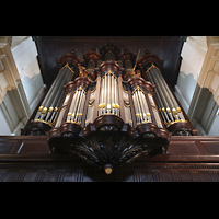 Groningen, Nieuwe Kerk, Orgel perspektivisch (beleuchtet)