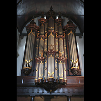 Groningen, Nieuwe Kerk, Orgel perspektivisch (beleuchtet)