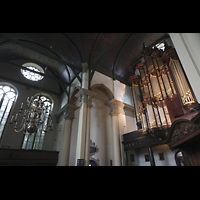 Groningen, Nieuwe Kerk, Orgel und Querschiff