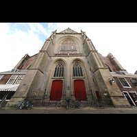 Haarlem, Sint Bavokerk, Westfassade an der Lepelstraat
