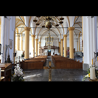 Kampen, Buitenkerk, Innenraum in Richtung Orgel