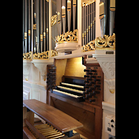 Kampen, Burgwalkerk, Spieltisch und Orgel