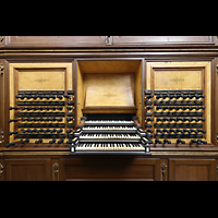 Kampen, Sint Nicolas Bovenkerk, Spieltisch der Hauptorgel