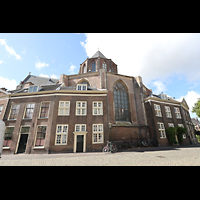 Leiden, Pieterskerk, Chor von Osten vom Pieterskerkhof