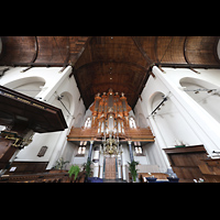 Maassluis, Groote Kerk, Innenraum in Richtung Orgel