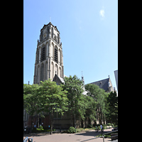 Rotterdam, Sint Laurenskerk, Ansicht von Sdwesten vom Grotekerkplein