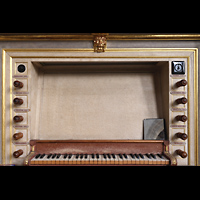 Rotterdam, Sint Laurenskerk, Spieltisch der Chororgel