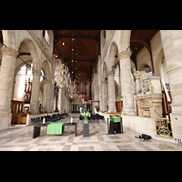Rotterdam, Sint Laurenskerk, Langhaus in Richtung Hauptorgel