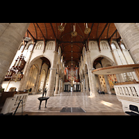 Rotterdam, Sint Laurenskerk, Blick vom Altar zur Hauptorgel