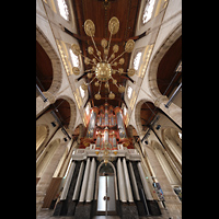 Rotterdam, Sint Laurenskerk, Hauptorgel perspektivisch und Gewlbe
