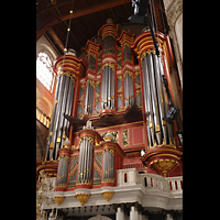 Rotterdam, Sint Laurenskerk, Hauptorgel schrg von unten