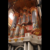 Rotterdam, Sint Laurenskerk, Hauptorgel schrg von unten