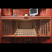 Rotterdam, Sint Laurenskerk, Mechanischer Spieltisch der Hauptorgel