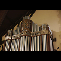 Philadelphia, First Presbyterian Church Germantown, Prospektdetail und Verzierung an der Chancel organ