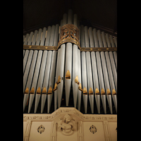 Philadelphia, First Presbyterian Church Germantown, Prospektdetail und Verzierung an der Gallery Organ