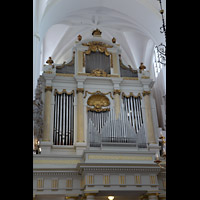 Malmö, S:t Petri Kyrka, Orgelempore mit Hauptorgel