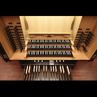 Wroclaw (Breslau), Akademia Muzyczna (Musikakademie), Groer bungssaal, Spieltisch von oben