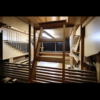 Wroclaw (Breslau), Akademia Muzyczna (Musikakademie), Groer bungssaal, Mechanische Traktur und Hauptbalg der Orgel