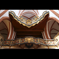 Wroclaw (Breslau), Bazylika sw. Elzbiety (St. Elisabeth), Orgelempore von unten