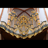 Wroclaw (Breslau), Bazylika sw. Elzbiety (St. Elisabeth), Orgelempore mit Orgel