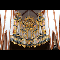 Wroclaw (Breslau), Bazylika sw. Elzbiety (St. Elisabeth), Orgelempore mit Orgel