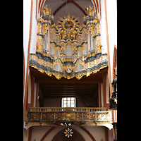 Wroclaw (Breslau), Bazylika sw. Elzbiety (St. Elisabeth), Doppelempore mit Orgel