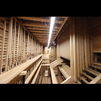 Wroclaw (Breslau), Bazylika sw. Elzbiety (St. Elisabeth), Trakturabgnge hinter dem Spieltisch