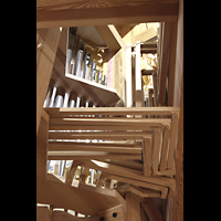 Wroclaw (Breslau), Bazylika sw. Elzbiety (St. Elisabeth), Kondukten zu den Prospektpfeifen