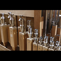 Wroclaw (Breslau), Bazylika sw. Elzbiety (St. Elisabeth), Pfeifen der Chalumeau im Oberwerk