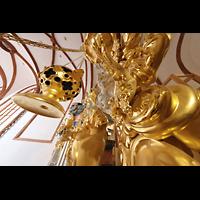 Wroclaw (Breslau), Bazylika sw. Elzbiety (St. Elisabeth), Weihrauchschwenker und Putten neben der Strahlensonne