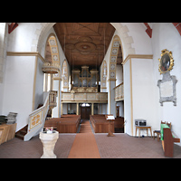Rötha, St. Georgen, Innenraum in Richtung Orgel