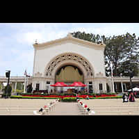 San Diego, Balboa Park, Spreckels Organ Pavilion (Freiluftorgel), Orgelpavillon