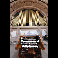 San Diego, Balboa Park, Spreckels Organ Pavilion (Freiluftorgel), Orgel mit Spieltisch