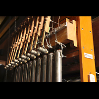 San Diego, Balboa Park, Spreckels Organ Pavilion (Freiluftorgel), Rhrenglocken (Chimes) mit Schlegel-Mechanik