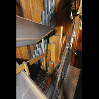 San Diego, Balboa Park, Spreckels Organ Pavilion (Freiluftorgel), Cis-Seite der Solo-Pfeifenkammer