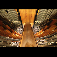 San Diego, Balboa Park, Spreckels Organ Pavilion (Freiluftorgel), Original-Austin-Pfeifen im Choir: French Horn, Labiale 4' und 8', hiten: Contra Viole 16'