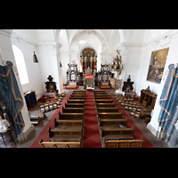 Goslar, Stiftskirche St. Georg (ehem. Klosterkirche), Blick von der Orgelempore in die Kirche