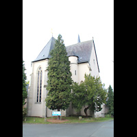 Solms-Oberbiel (bei Wetzlar), Klosterkirche Altenberg, Chor und Querhaus von außen